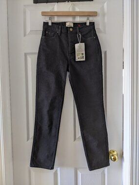 Sezane Black Brut Sexy Jeans, size US 2, NWT